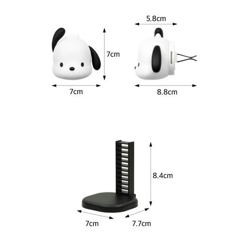 Belle Amant Sanrio Characters Pocachoco Big Face Car Air Freshener, Fresh Cotton, 1 piece