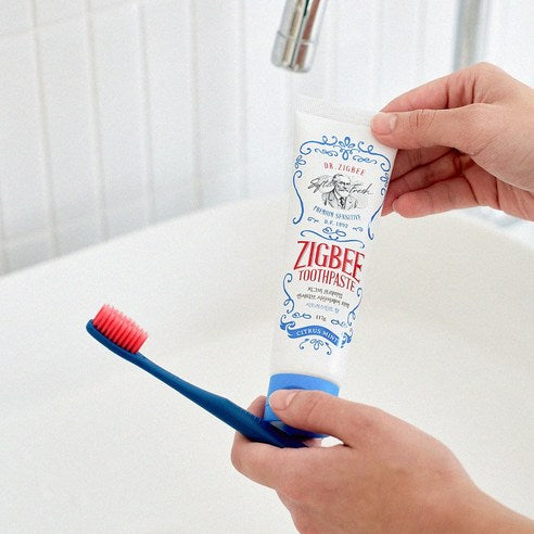 Sensitivity reduction 61%, Zigbee large-capacity sensitive-teeth care toothpaste, Citrus Mint scent, 4 pcs, 117g