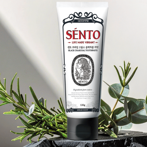 Sento Prime High-Fluoride Gum Care Toothpaste,Spearmint Flavor, 120g, 4 pcs