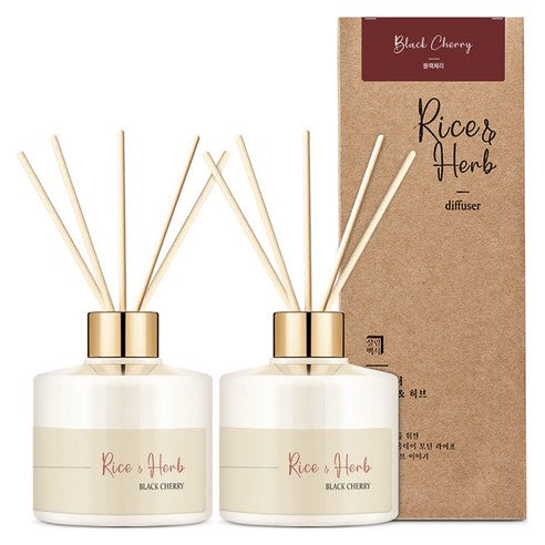 Household Guide Rice & Herb Diffuser, Black Cherry, 200mlx2