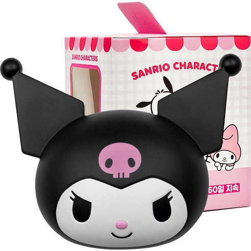 Belle Amant Sanrio Kuromi Big Face Car Air Freshener Refill Set, Fresh Cotton, 1 piece