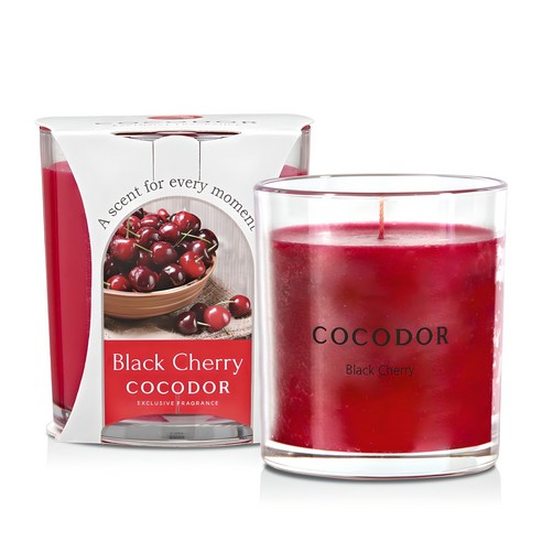 Cocodor Premium Candle, Black Cherry, 170g, 1 piece