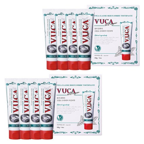 Vuca Classic Fluoride Breath Care Toothpaste, 110g, 8 Pack