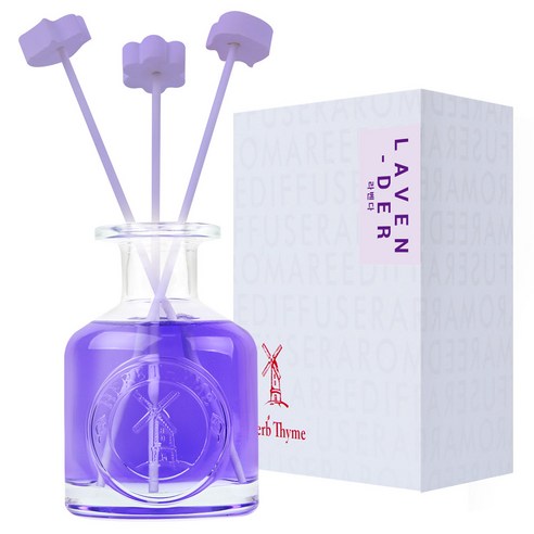 Herb Thyme Perfume Plus Signature Indoor Diffuser 130ml Gift Set, Lavender, 1 Set