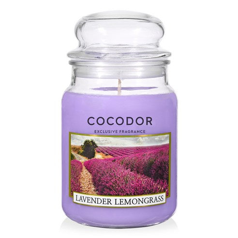 Cocodor Rajiza Candle, Lavender & Lemongrass, 510g, 1 piece