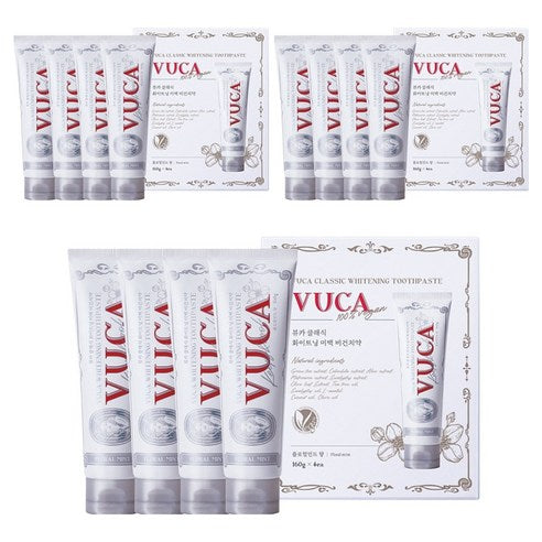 Vuca Classic Whitening Toothpaste, Floral Mint, 160g, 12 Pack