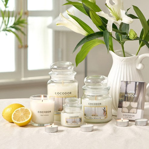 Cocodor Small Jar Candle, Open Window, 95g, 1 piece