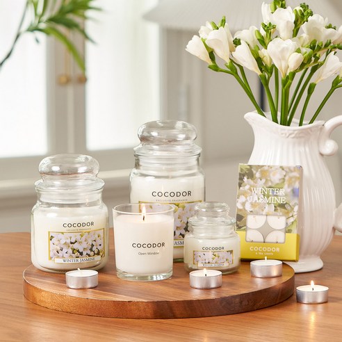 Cocodor Rajiza Candle, Winter Jasmine, 510g, 1 piece