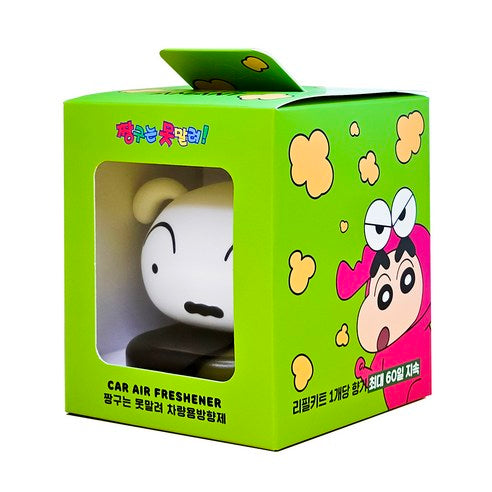 Belle Amant Crayon Shin-chan Big Face Car Air Freshener Whitey, Fresh Cotton, 1 piece