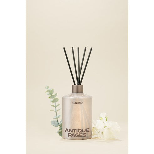 Kundal Large Capacity Perfume Diffuser, Fibercitic Set, Antique Pages 500mlx2