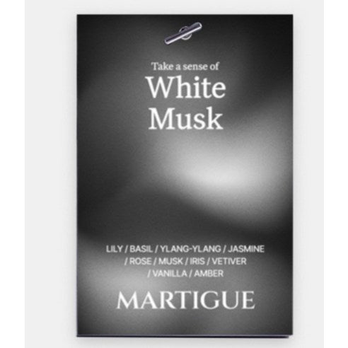 Martigue Perfume Sachet Car Air Freshener 2p, White Musk, 1 Set