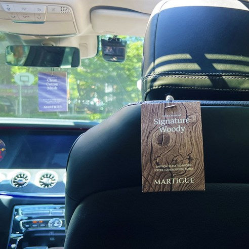Martigue Parfume Chasse Car Air Freshener 2p, Signature Woody, 1 Set,