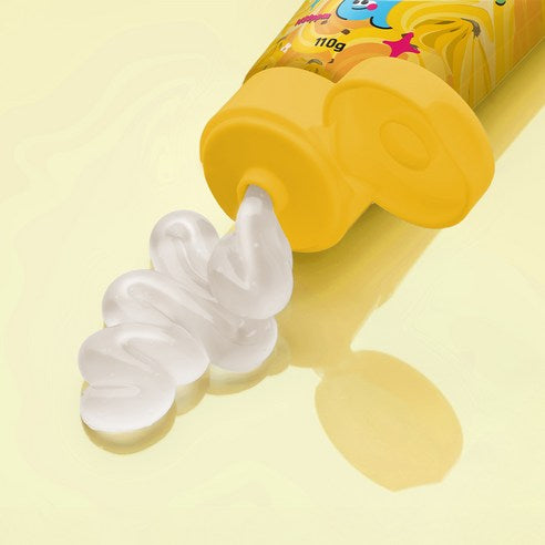 Vuca Junior Mild High-Fluoride Vegan Toothpaste Banana Flavor, 110g, 4 Pack