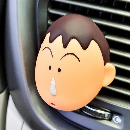 Belle Amant: Crayon Shin-chan Big Face Car Air Freshener Menggu, Fresh Cotton, 1 piece