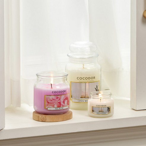Cocodor Rajiza Candle, Tea Rose, 510g, 1 piece