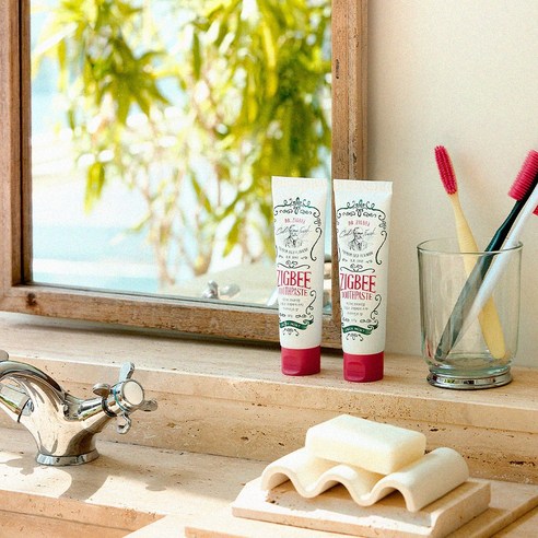 “Tongue-coating removal 81%, Zigbee large-capacity high-fluoride bad-breath care toothpaste, Aqua Mint scent, 4 pcs, 117g”