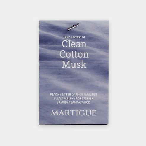 Martigue Perfume Chasse Car Air Freshener 2p, Clean Cotton Musk, 1 Set