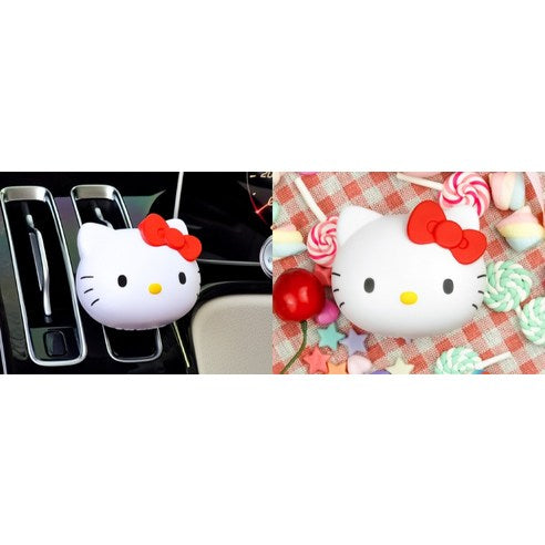 Belle Amant Sanrio Hello Kitty Big Face Car Air Freshener Main Product, Black Cherry, 1 piece