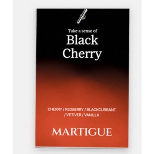Martigue Perfume Sachet Car Air Freshener 2p, Black Cherry, 1 Set