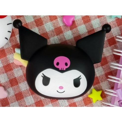 Belle Amant Sanrio Kuromi Big Face Car Air Freshener Refill Set, Fresh Cotton, 1 piece