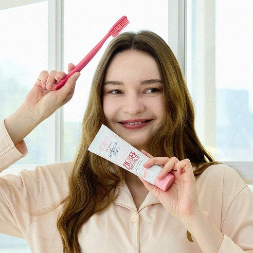 Tartar removal 35%, Zigbee large-capacity high-fluoride gum-care toothpaste, Honey Mint scent, 4 pcs, 117g”