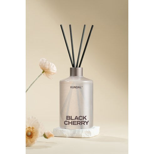 Kundal Large Capacity Perfume Diffuser, Fibercitic Set, Black Cherry 500mlx2