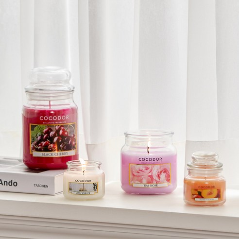 Cocodor Small Jar Candle, Honey Peach, 95g, 1 piece