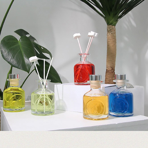 Herb Thyme NEW Indoor Diffuser 130ml + Flower Plaster Randomly Sent 4p + Fiber Stick 5p Gift Set, Chance, 1 Set