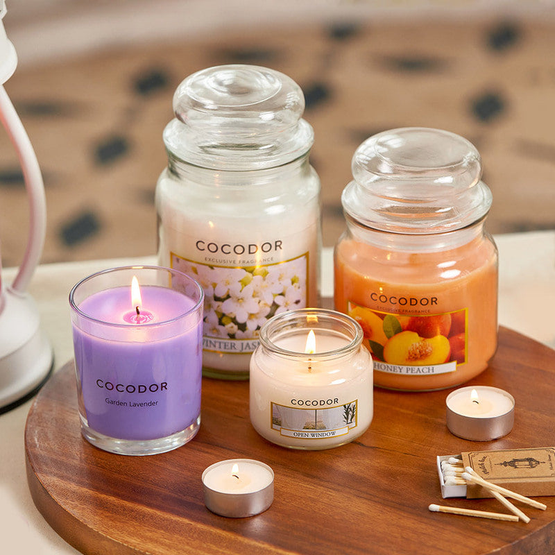 Cocodor Rajiza Candle, Honey Peach, 510g, 1 piece