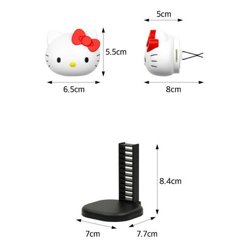 Belle Amant Sanrio Hello Kitty Big Face Car Air Freshener Main Product, Black Cherry, 1 piece