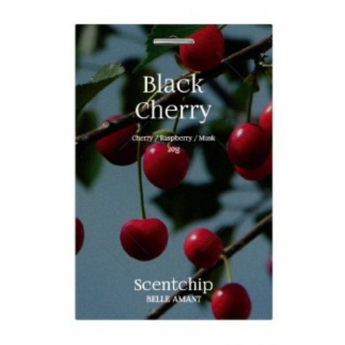 Belle Amant Scent Chip Car Air Freshener Sachets 20g, 2-Pack, Black Cherry, 1 piece