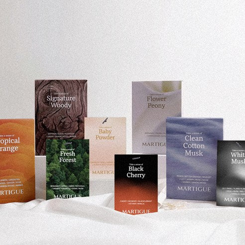 Martigue Perfume Sachet Car Air Freshener 2p, Fresh Forest, 1 Set