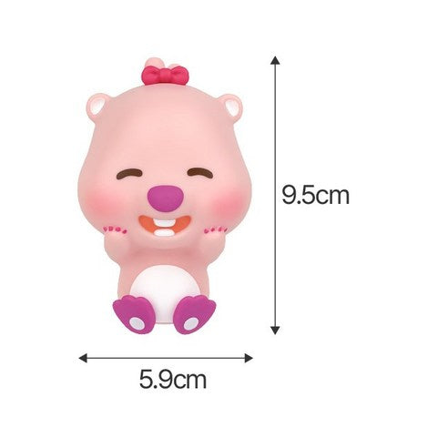 Belle Aman Baby Zanman Luffy Ribbon Figure Car Air Freshener, 1 ea, White Jasmine Mint